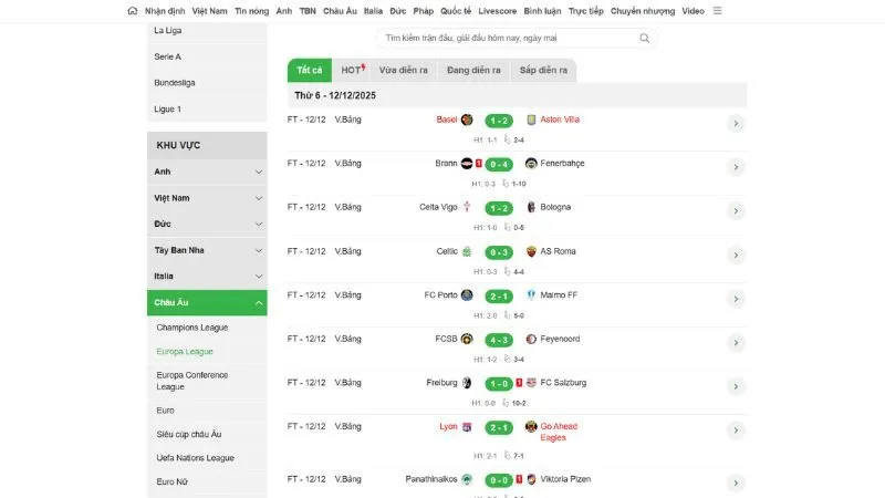 Bảng KQBD C2 được cập nhật nhanh chóng