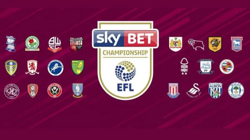 Các đội bóng tham dự giải Hạng Nhất Anh kịch tính